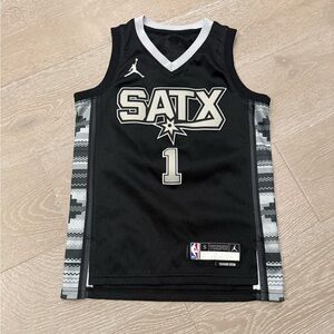 Nike Jordan San Antonio Spurs Victor Wembayama youth statement jersey small S